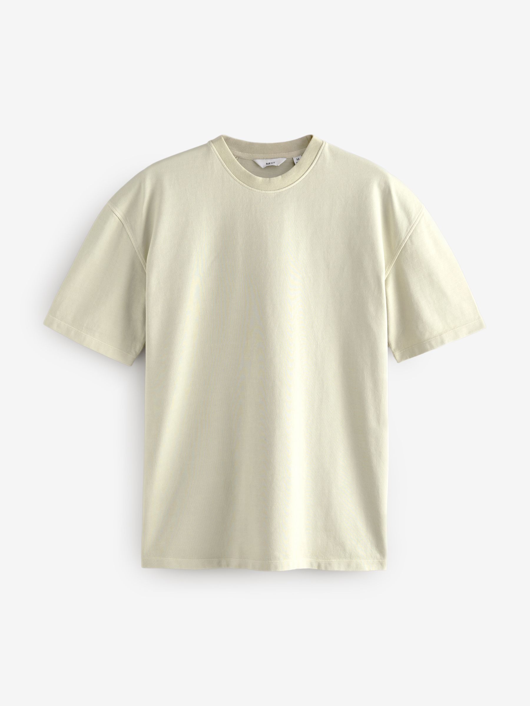 Antracietgrijs/Groen/Ecru geverfd - Relaxed fit - Verpakking van 3 T-shirts van zware stof