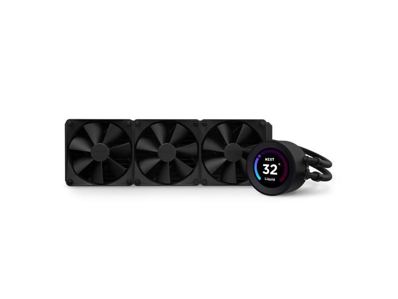 NZXT Wasserkühlung Kraken Elite 360 Schwarz Wasserkühler für Intel und AMD Prozessorsockel mit LCD-Anzeige