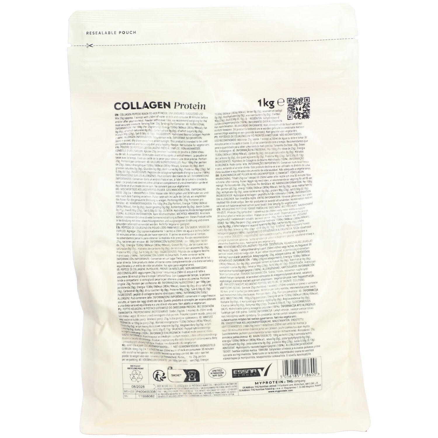 MyProtein Collagen Protein Unflavoured