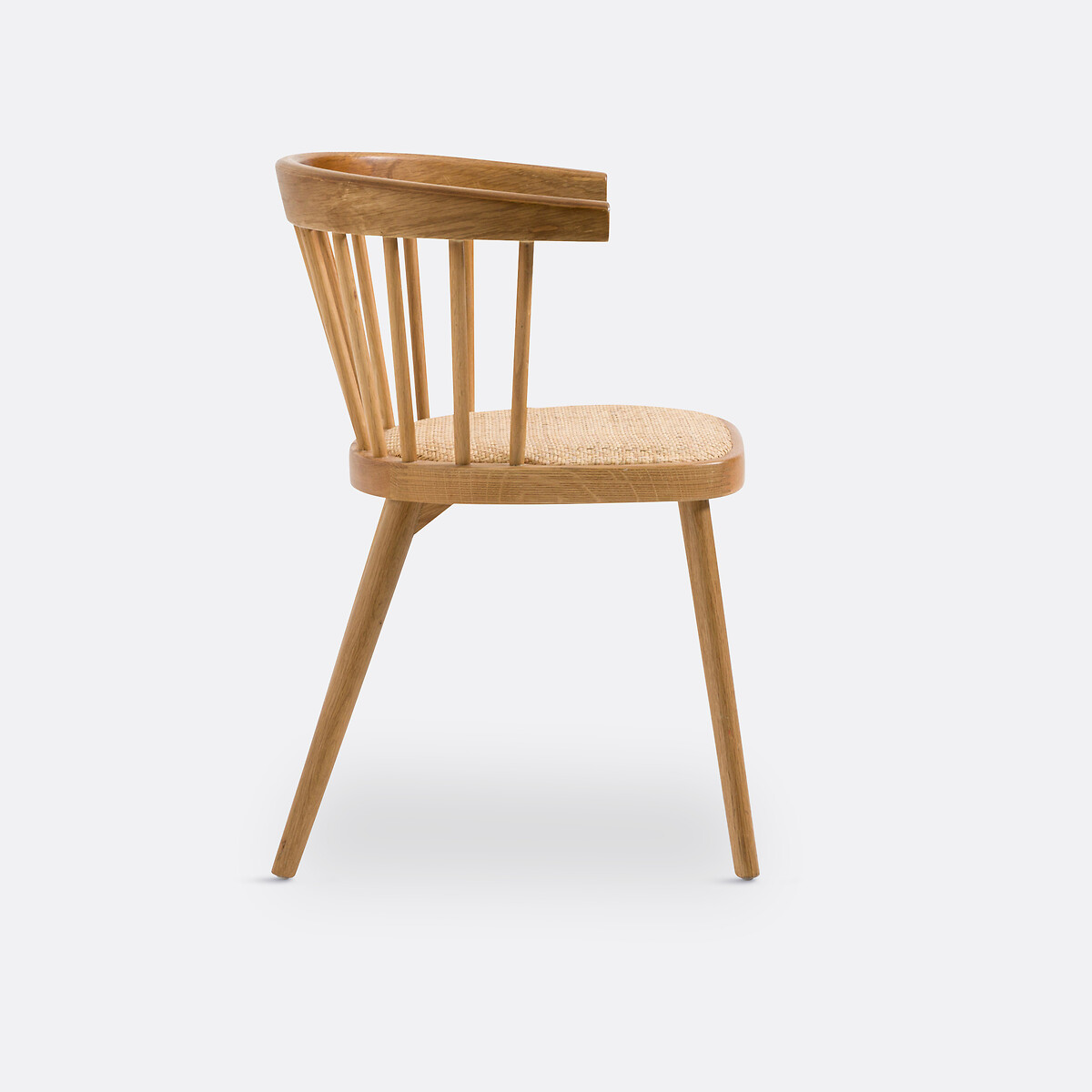 LA REDOUTE INTERIEURS<br>Poltrona de mesa Portman em carvalho/rattan