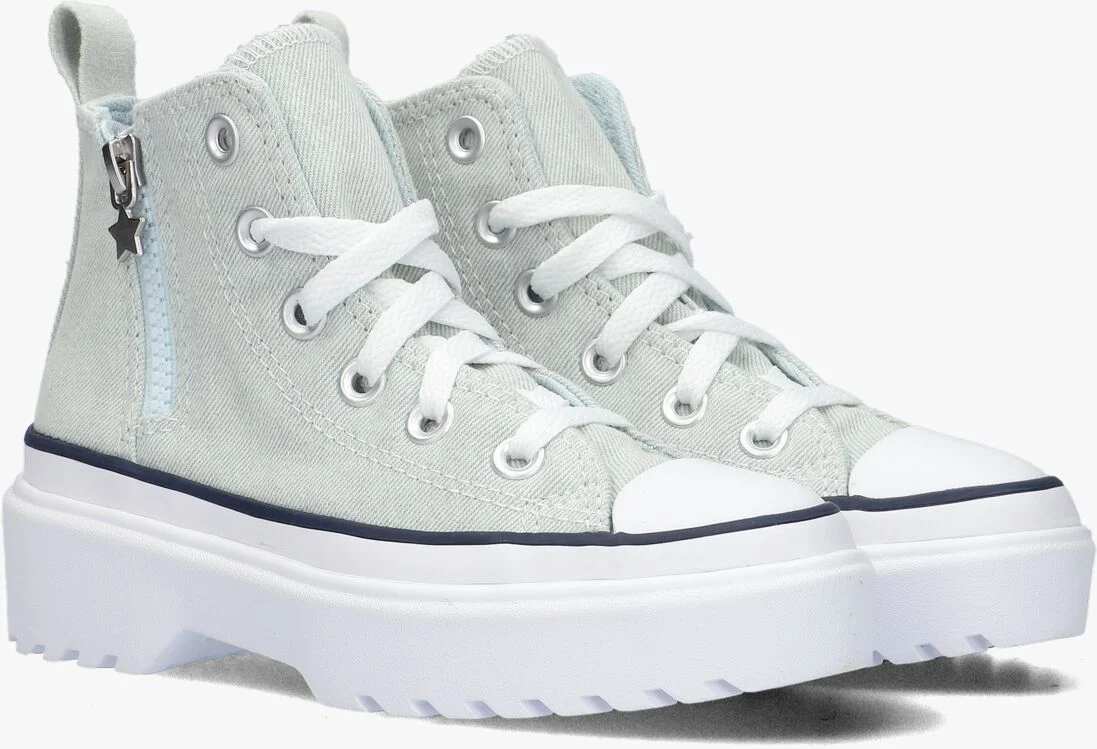 CONVERSE blauwe converse hoge sneaker chuck taylor all star lugged