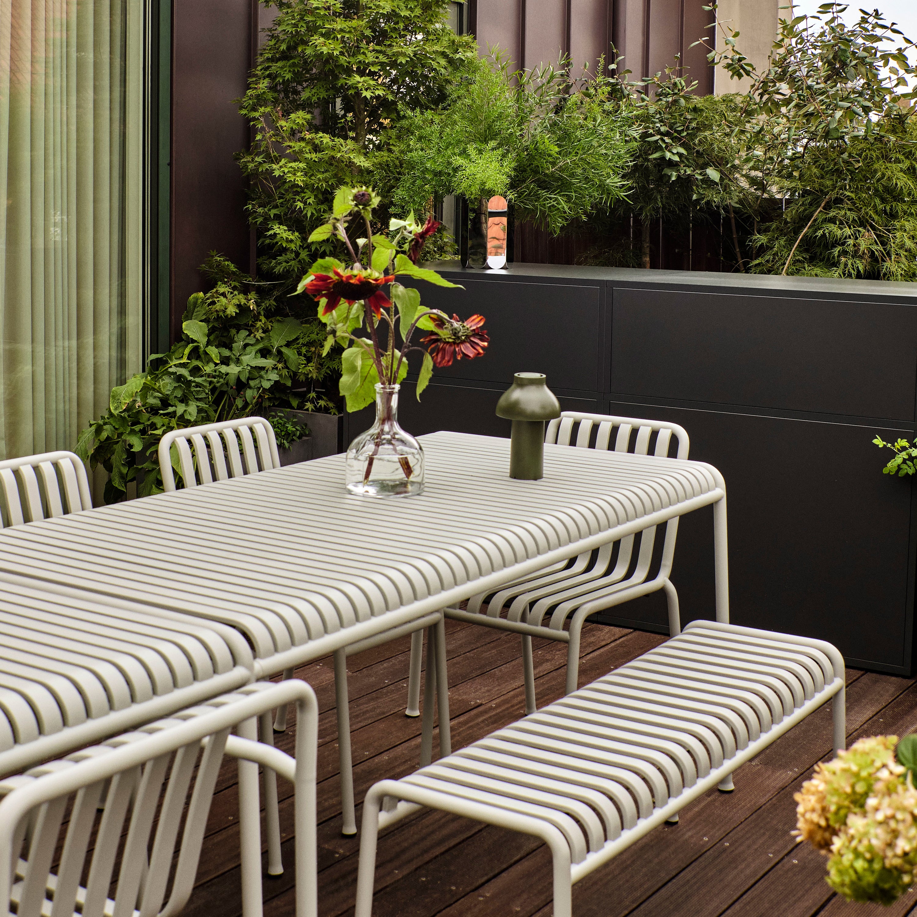 HAY Palissade Tuinbank 120 cm - CrÃ¨me Wit