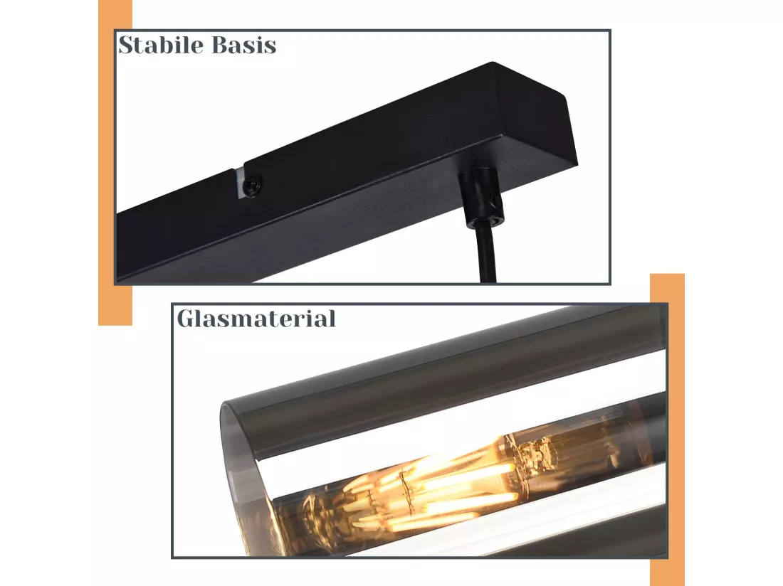 NETTLIFE Suspension table à manger suspension E27 - suspension 3 ampoules orientable LED moderne