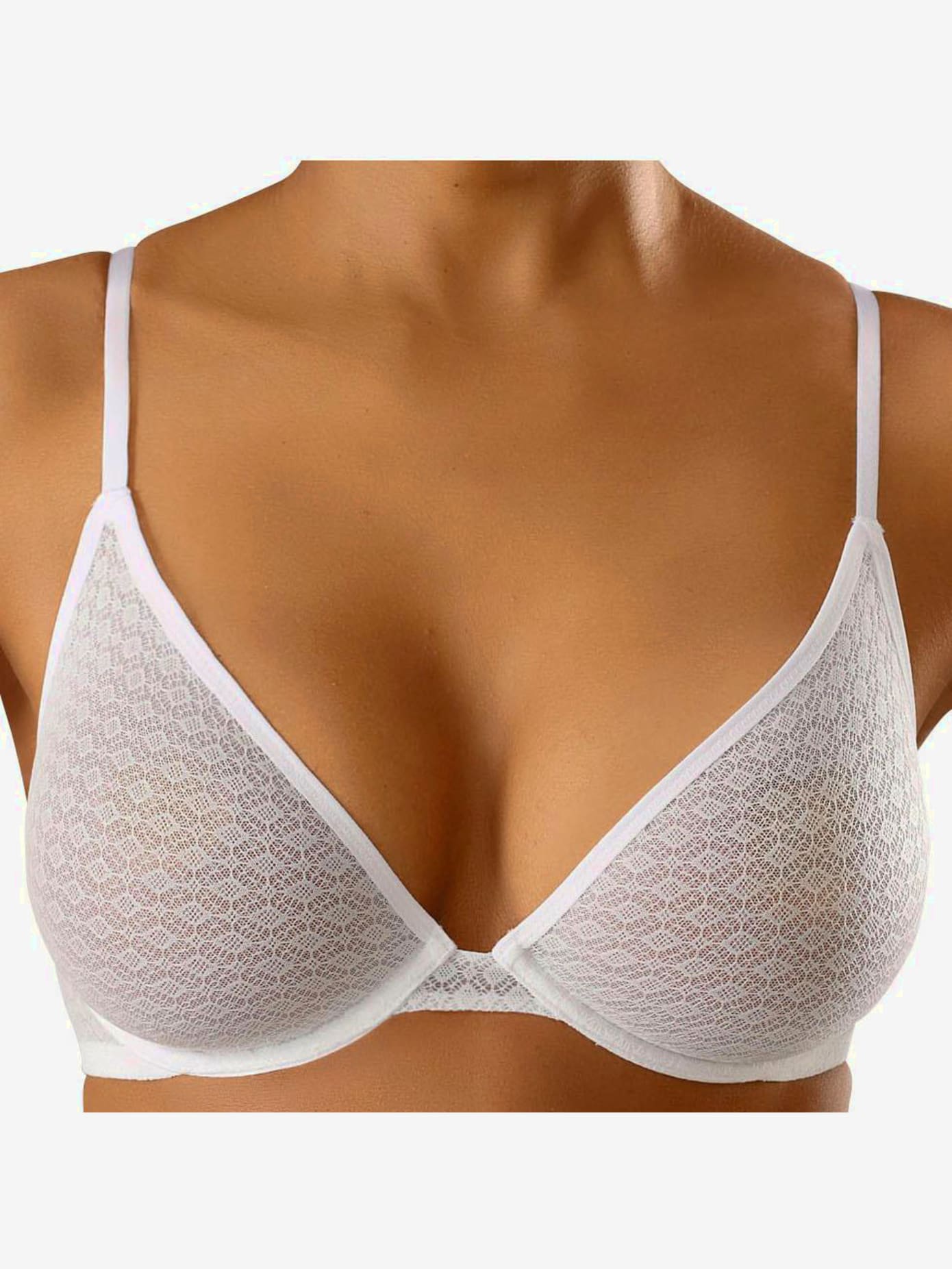 Soutien-gorge spécial t-shirt soutien-gorge à armatures tendance, encolure profonde, bonnets préformés sans couture