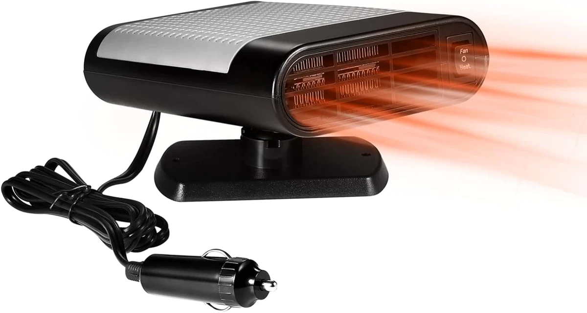 Chauffage de voiture 12V 150W gris noir Vendos85
