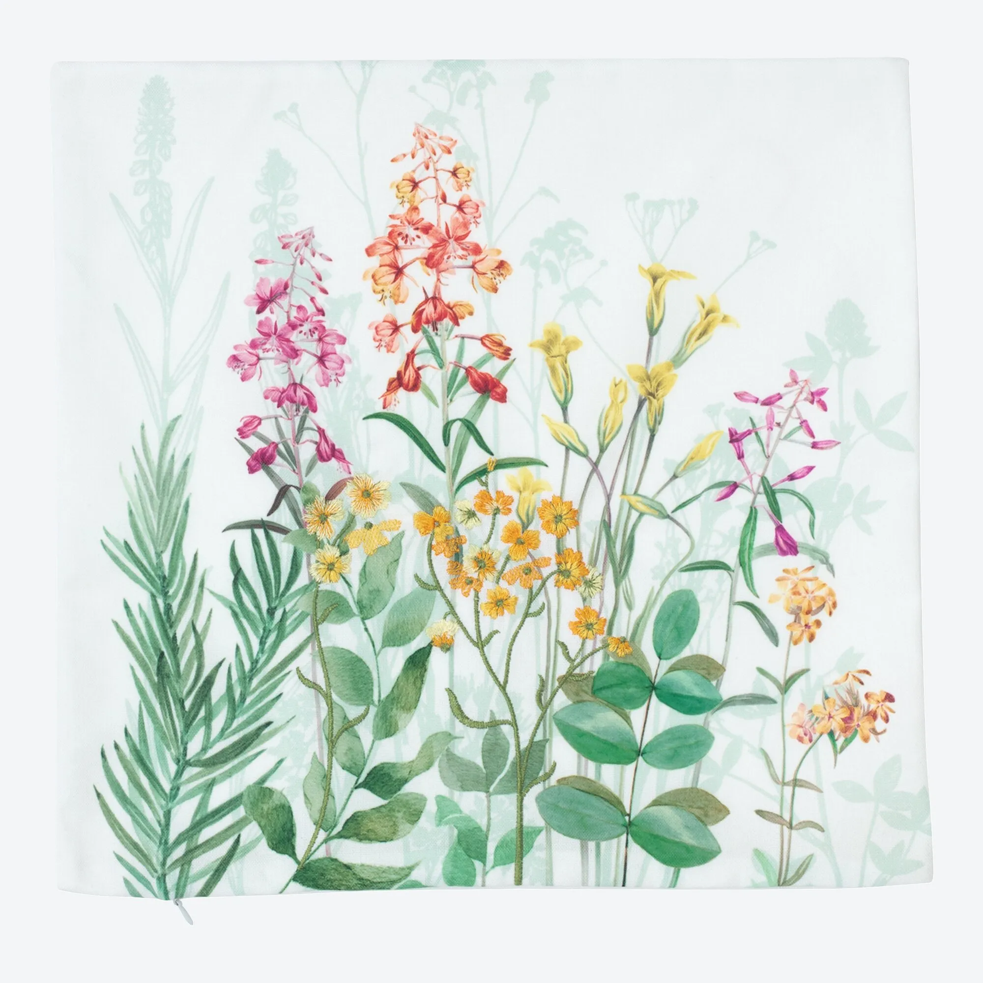 Kissenhülle mit Frühlingsdesign, ca. 40x40cm