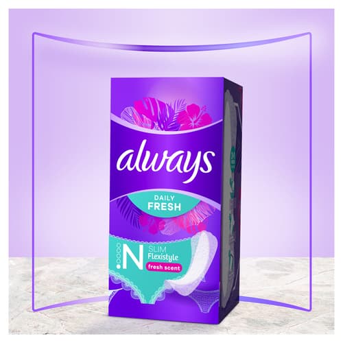 Always Daily Fresh Slipeinlagen Slim Flexistyle, Mit Frischeduft, 74 Stück
