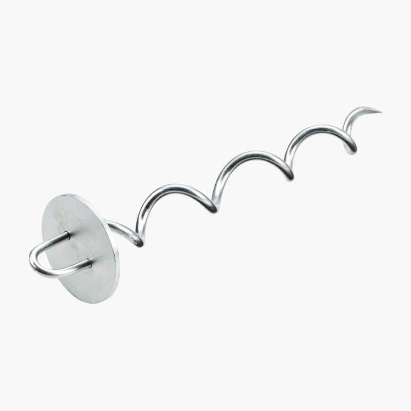 Teltplugg, spiralskrue, 4-pk.