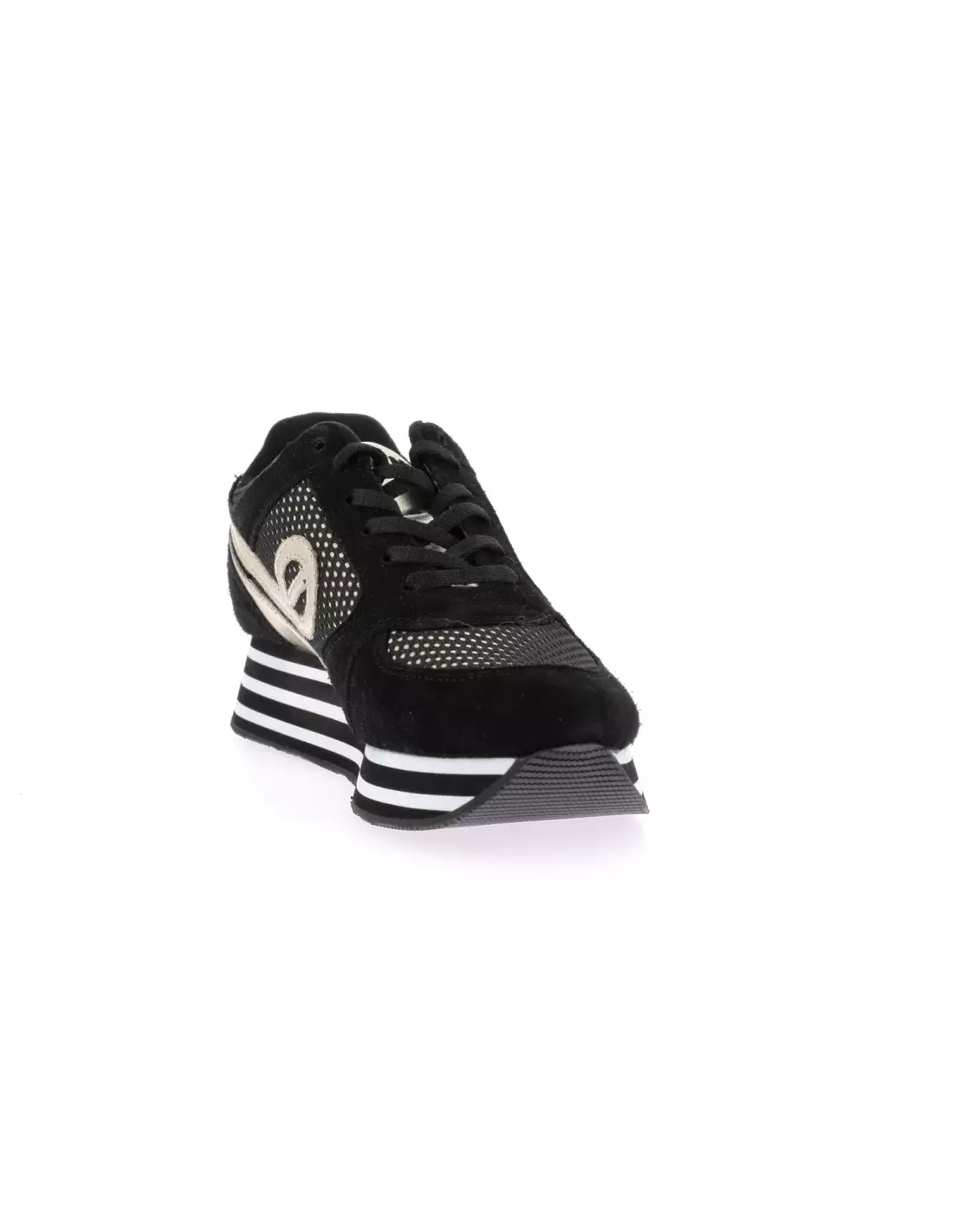 NO NAME PARKO JOGGER - Baskets SUEDEREFLETBLACKGOLD