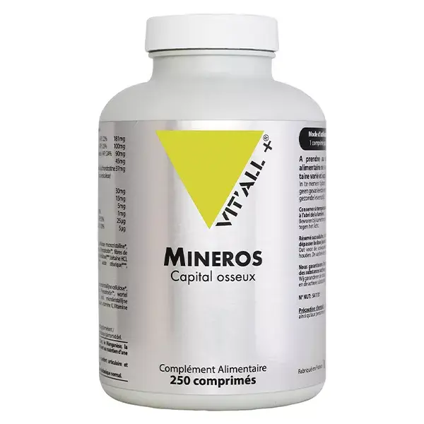 Vitall+ MINEROS Capital Ósseo 250 comprimidos