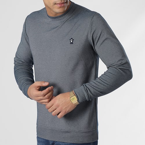 Sweat Crewneck RBL6181 Bleu Marine Chiné