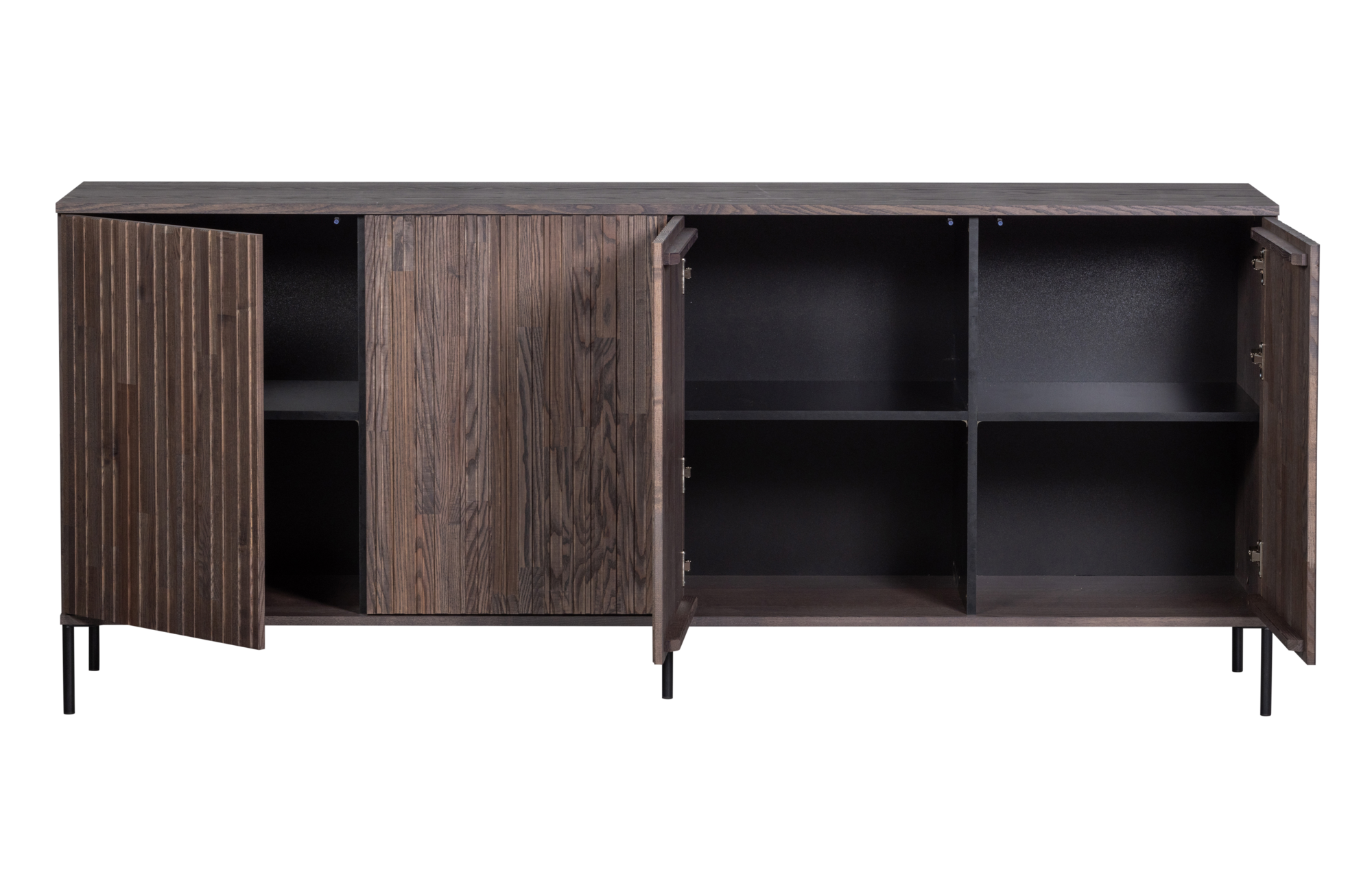 Dressoir New Gravure 200CM Essen Fineer - Espresso