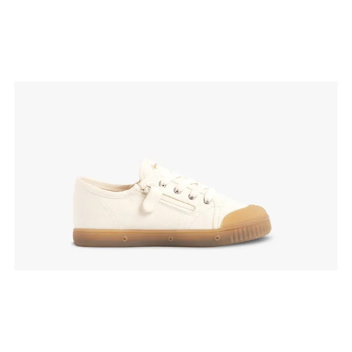 Spring Court Baskets Basses Zip G2 Heavy Canvas | Blanc cassé