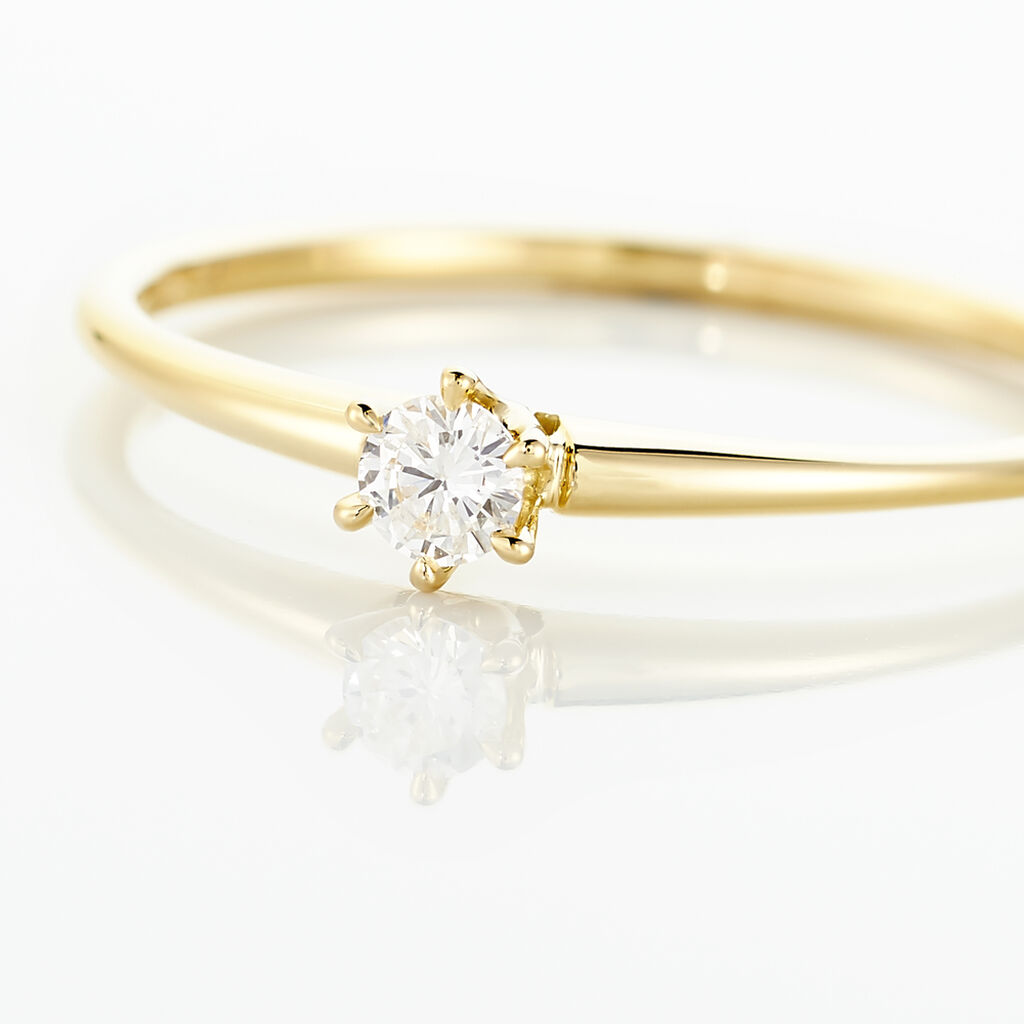 Bague Solitaire Samantha Or Jaune Diamant