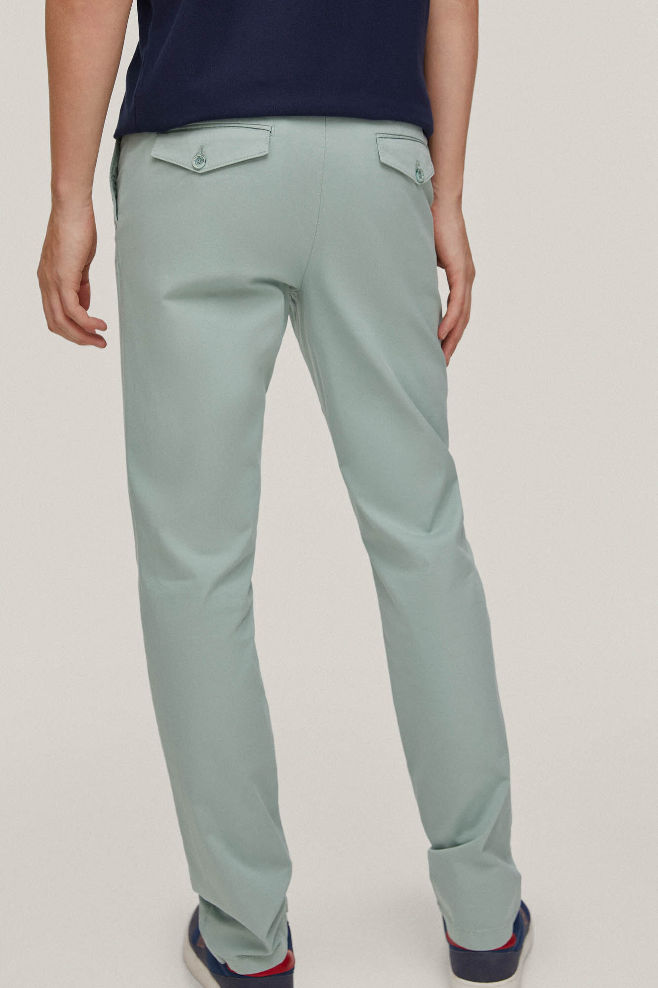 Calça chinesa slim leve e flexível premium - Verde