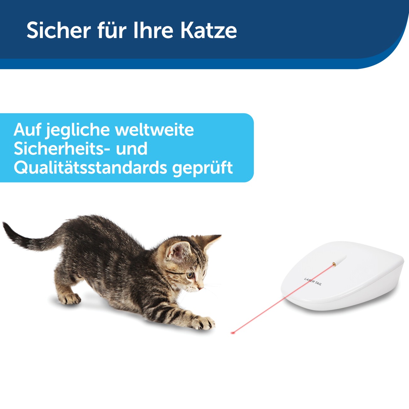 Laser Tail Automatisches Laserlicht, Katzenspielzeug
