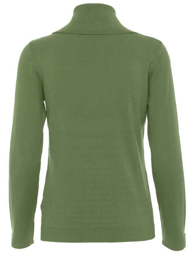 Feinstrick Pullover Zipkragen