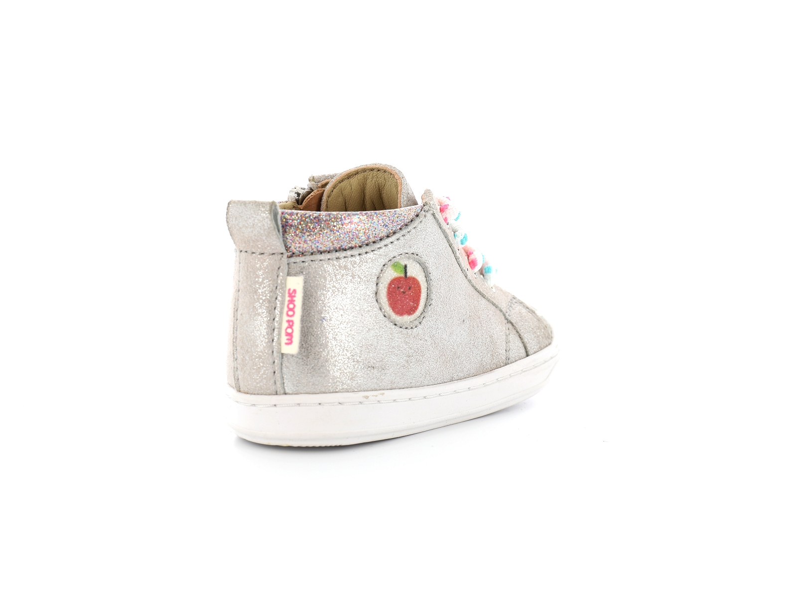 Shoopom-BOUBA ALPHABET Matières combinées Argent
