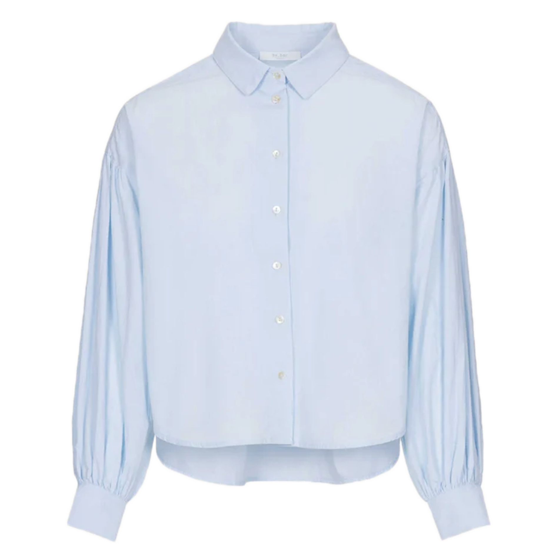 SARAH - Chemise ample courte en coton | Bleu