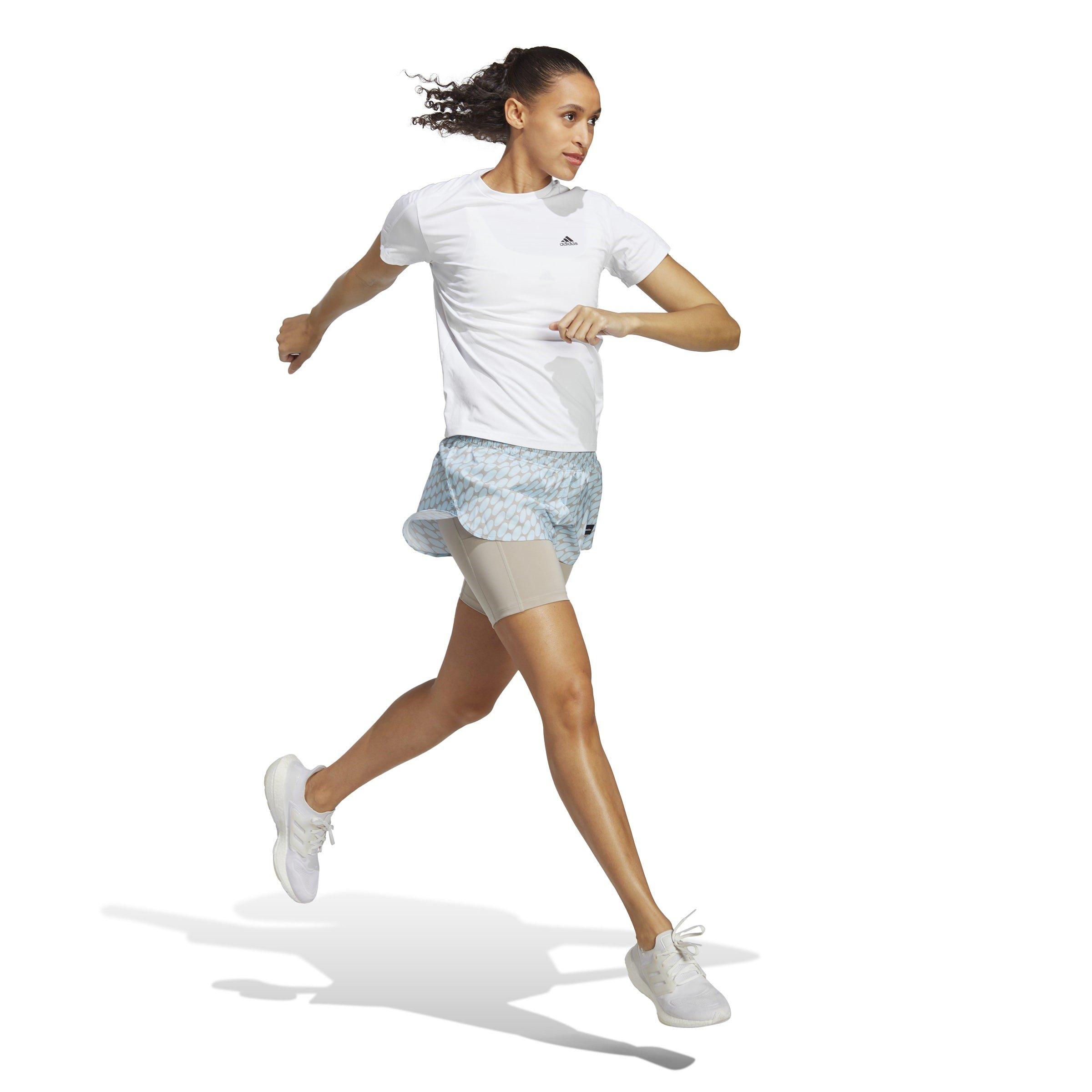 adidas x Marimekko Run Icons Logo 2 in 1 Running Shorts Womens