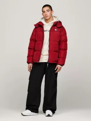Jaqueta puffer casual Alaska com logo