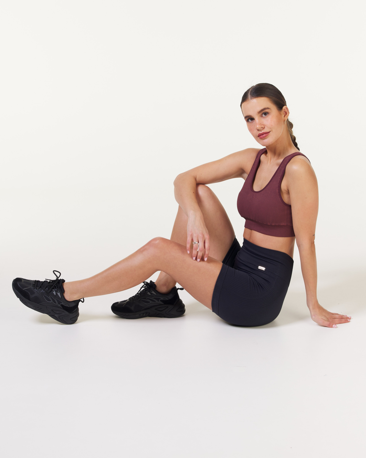 Bumpro Wave Seamless Shorts Black Sandwash