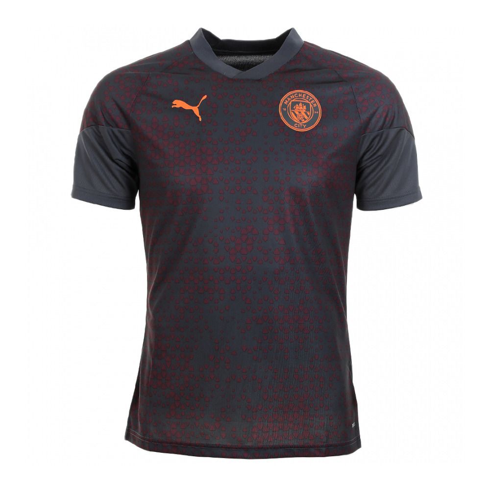 Puma MCFC TRG - Maillot Homme strong gray/aubergine