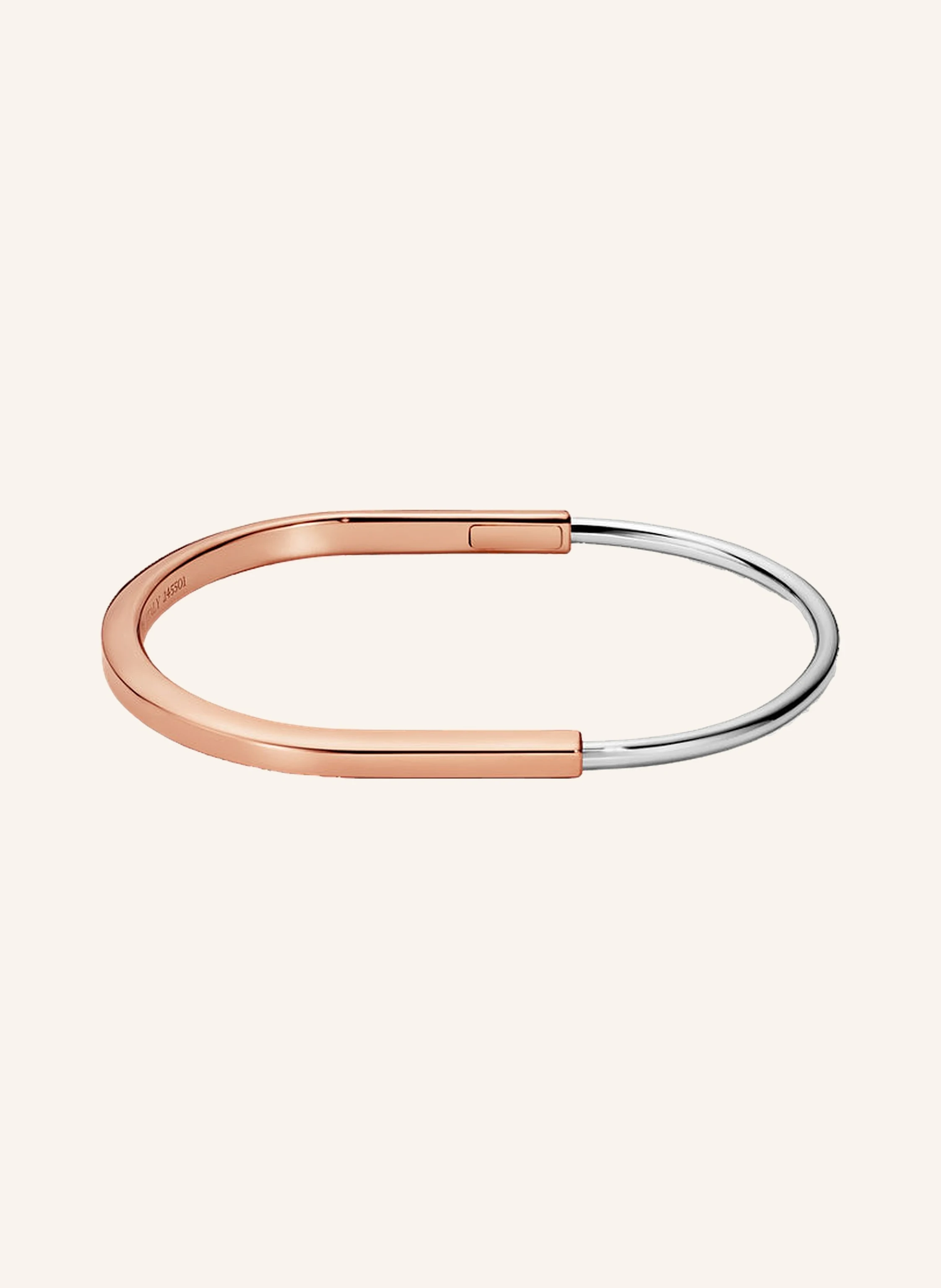 TIFFANY & Co. Tiffany Lock ARMREIF aus 18 Karat Rosé- und Weißgold