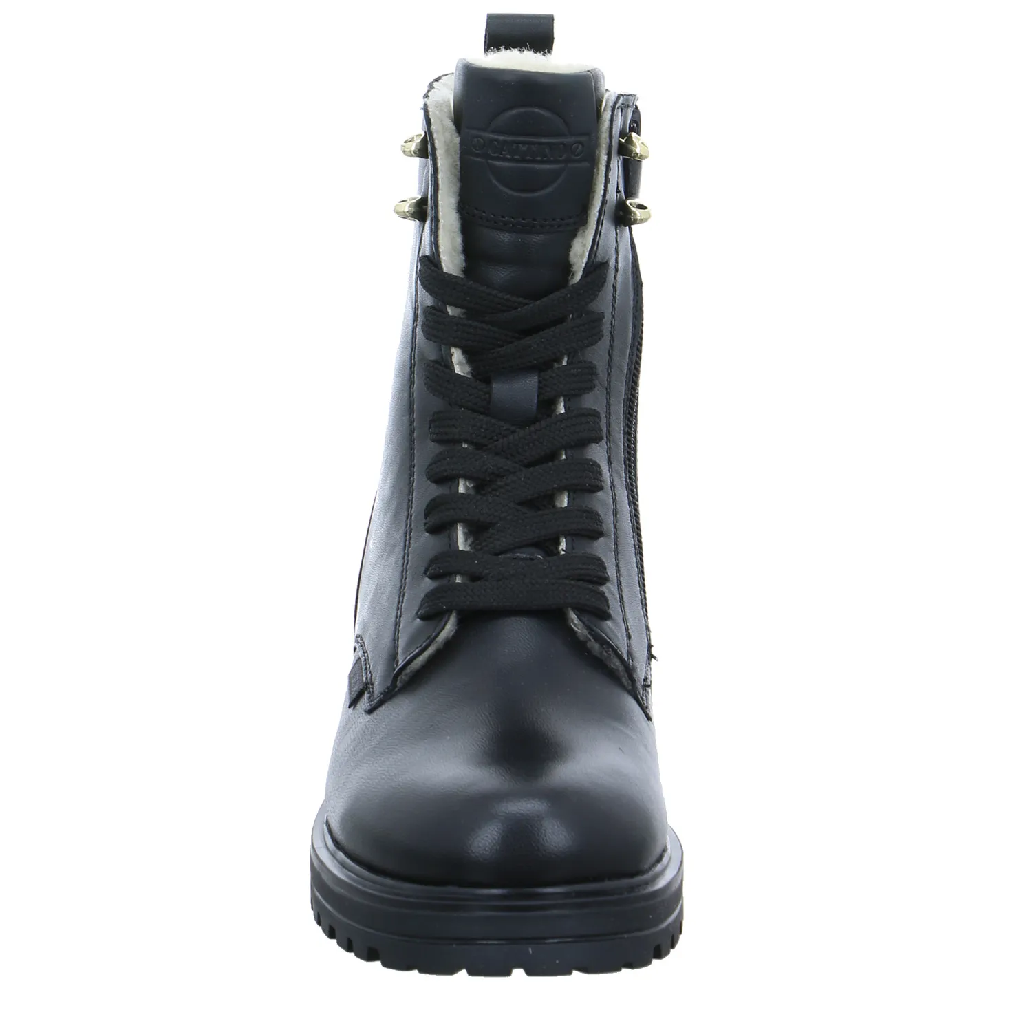 GATTINO Mädchen-Winter-Bottine Schwarz Leder  Boot