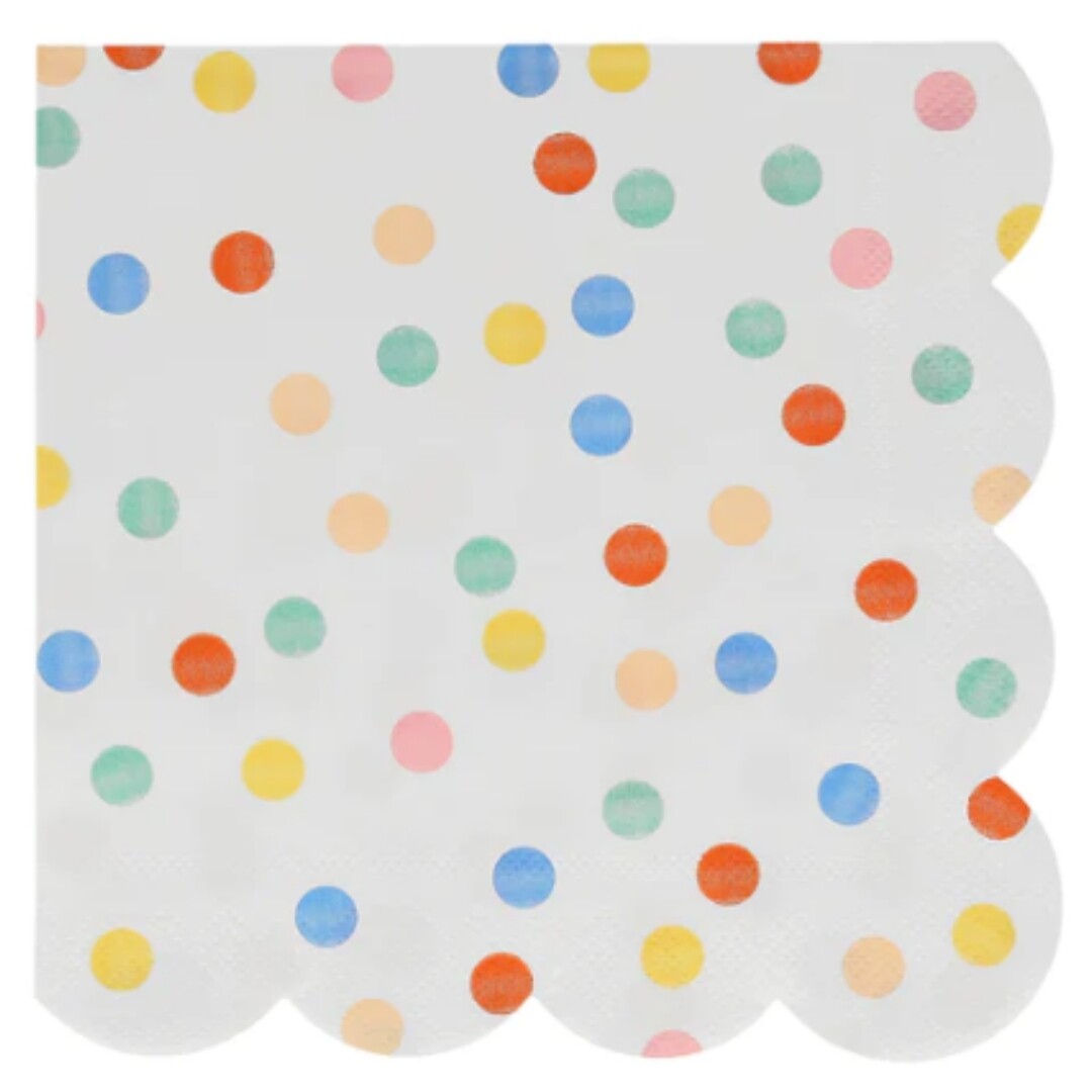 Meri meri servetten colourful pattern - large - 16st