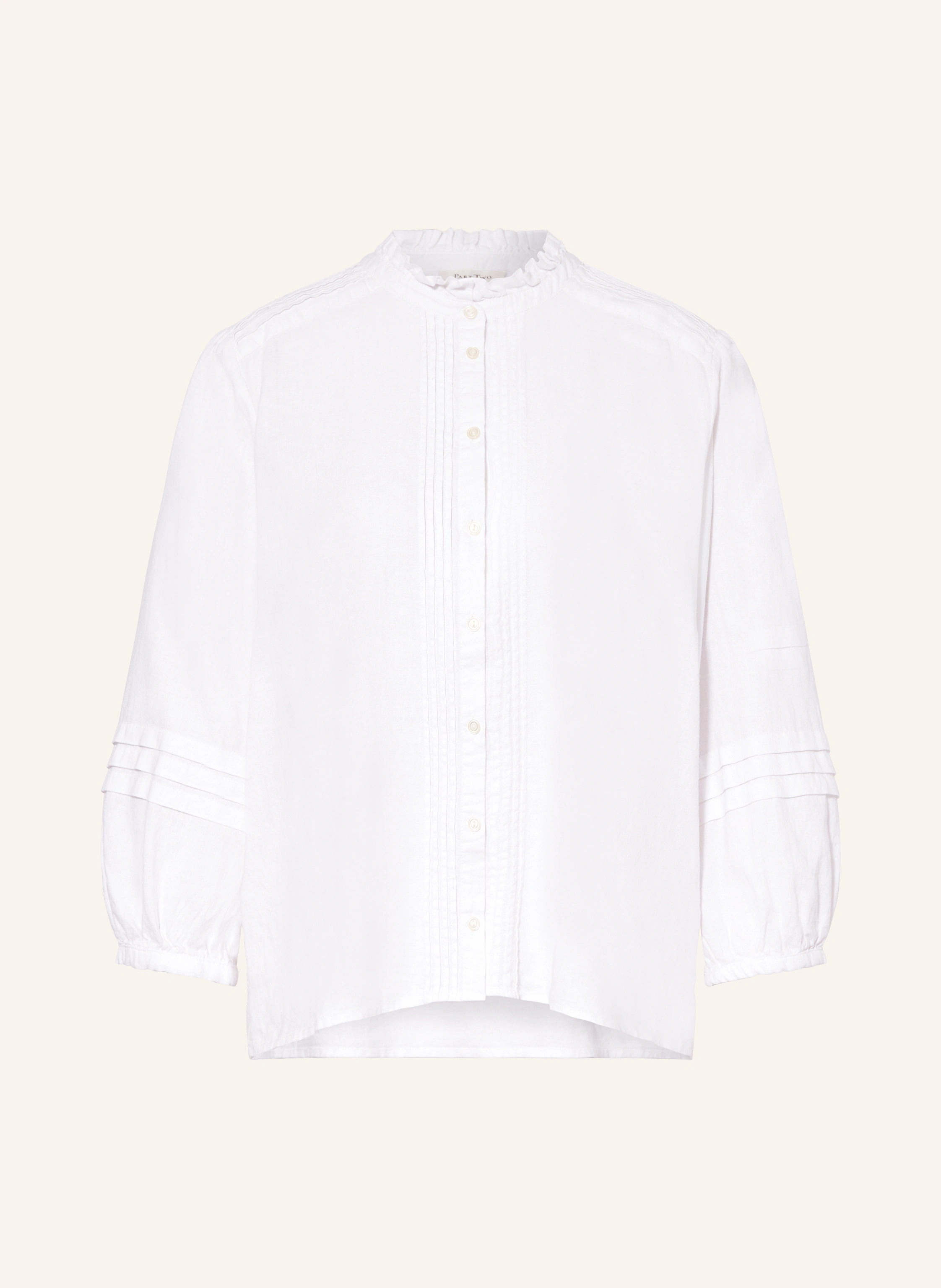 Part Two Bluse mit Leinen und 3/4-Arm