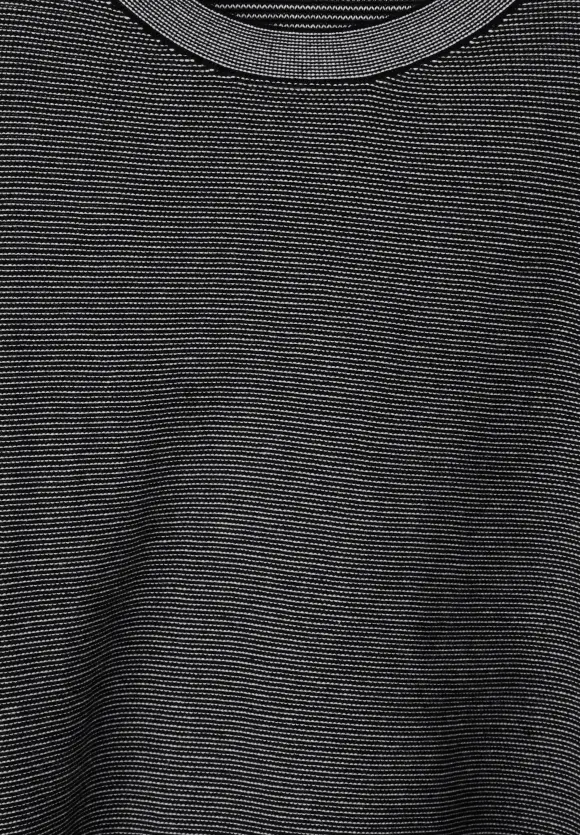 Feiner Slub-Pullover - carbon grey melange