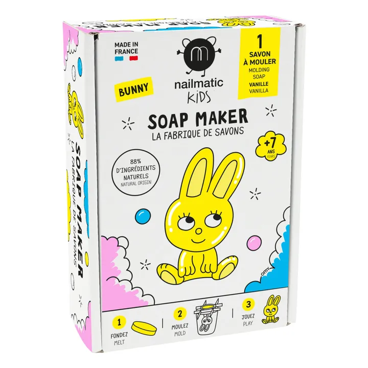 Nailmatic Kids Coffret La Fabrique de savons Bunny - 1 savon | Jaune