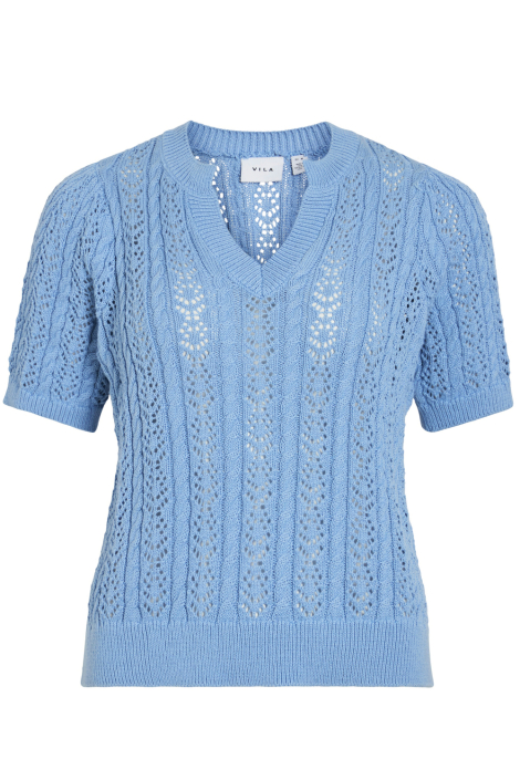 Vila blauwe dames t-shirt