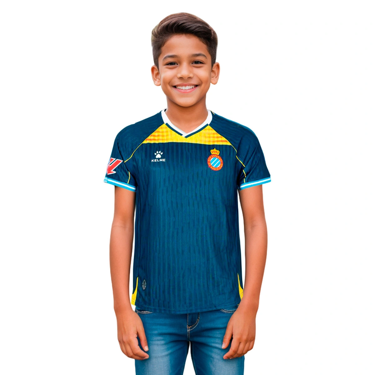 Camisola Kelme RCD Espanyol Terceiro Equipamento 2025-2026 Criança