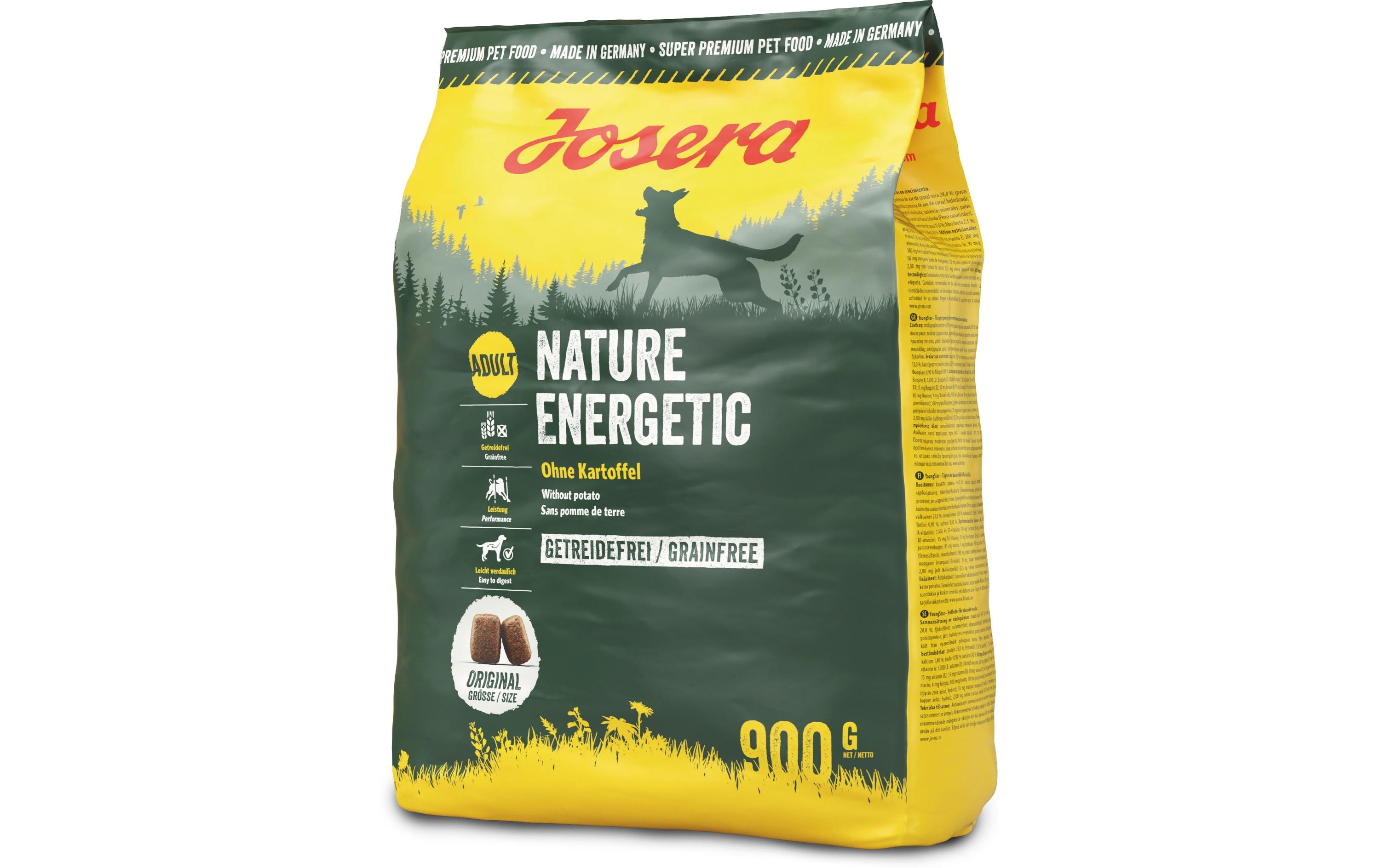 Trockenfutter Nature Energetic, 900 gAlleinfuttermittel für ausgewachsene Hunde