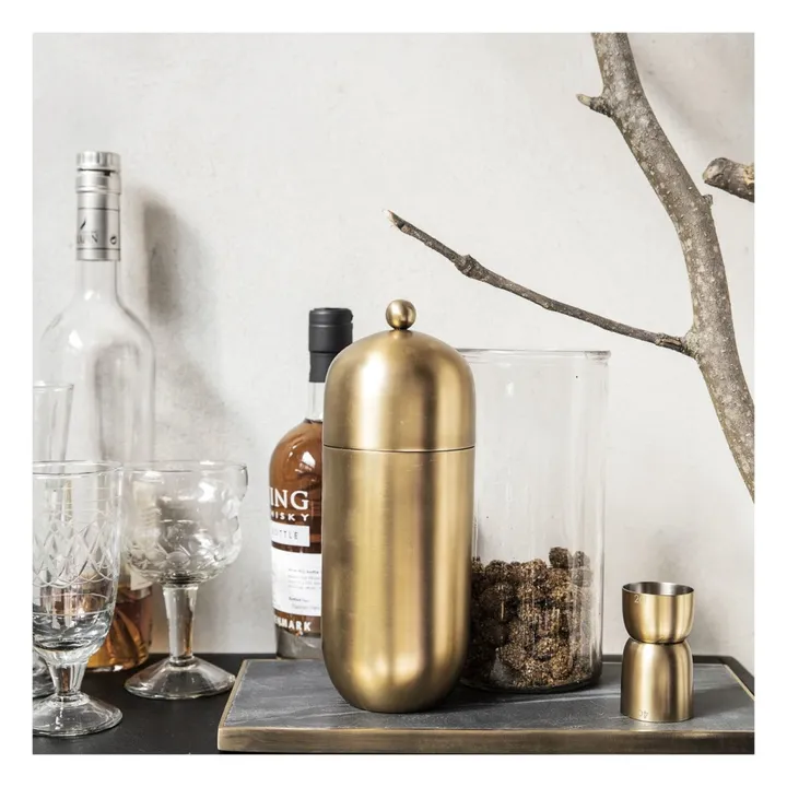 House Doctor Shaker en acier inoxydable | Doré
