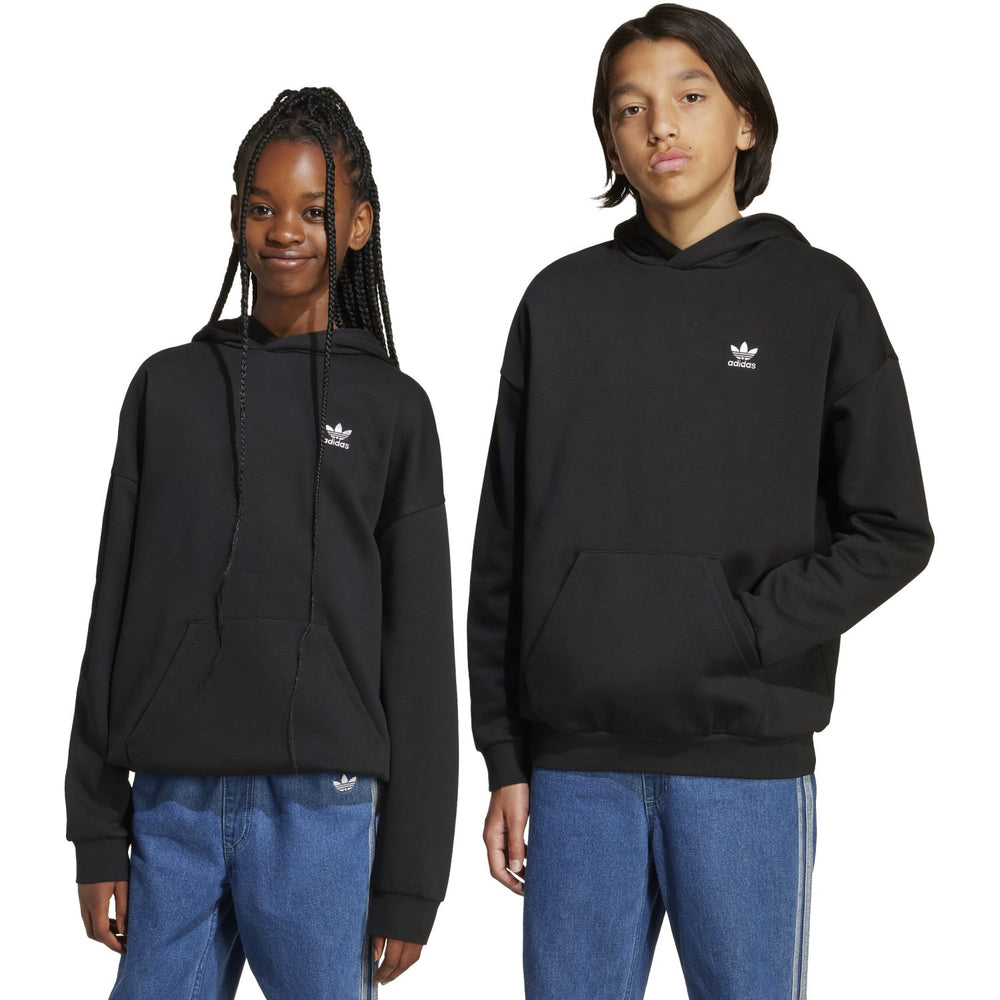 Køb adidas Originals Black/White Loose Hættetrøje Fl