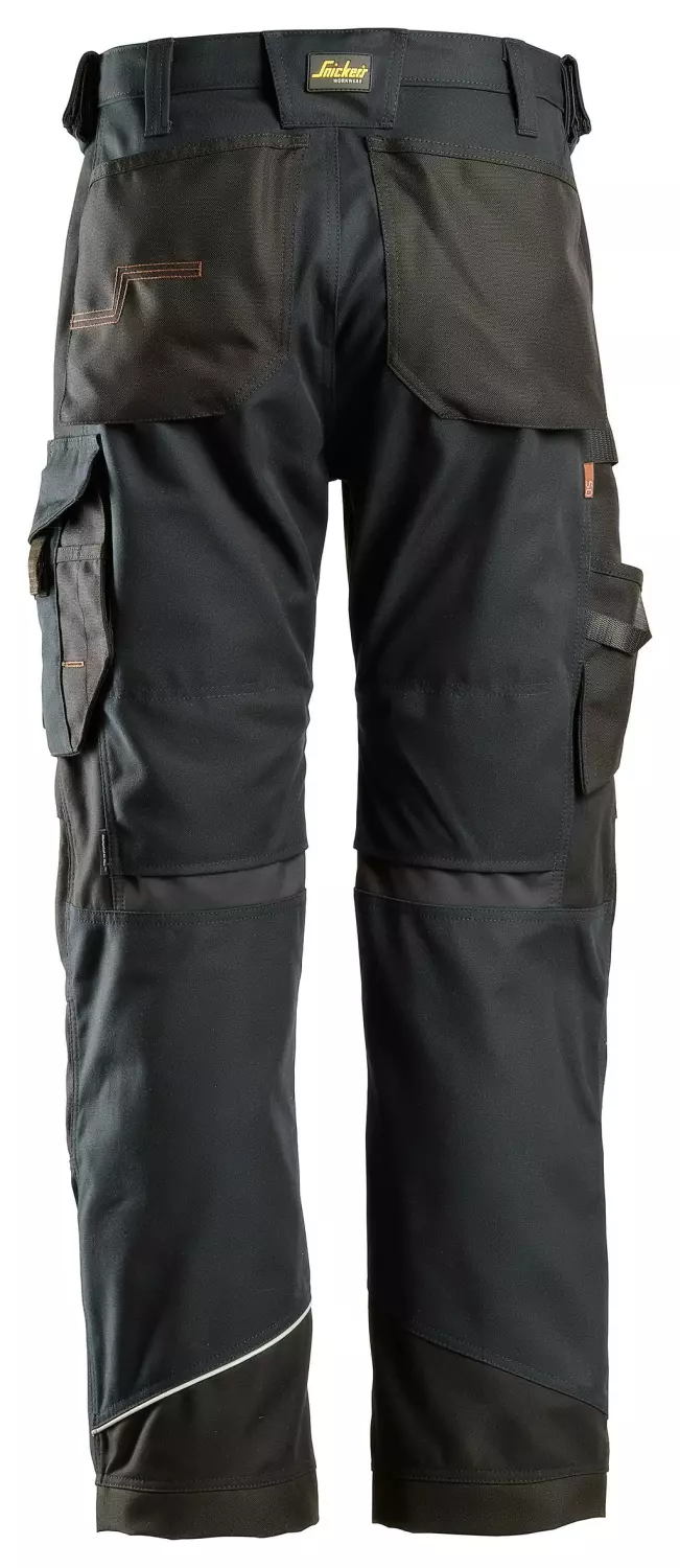 Snickers 6314 Werkbroek Ruffwork Canvas  - Zwart - Maat 056