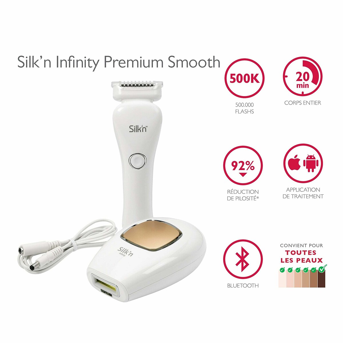 SILKN<br>Aparelho de Depilação IPL Premium Smooth Infinity