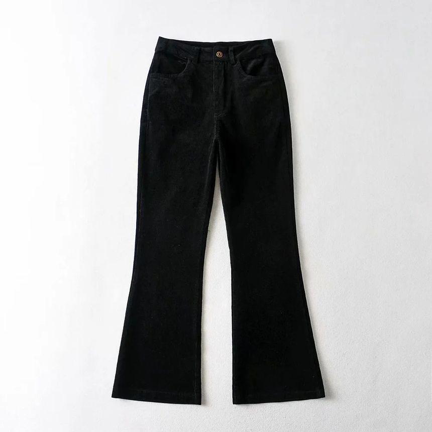 Flotto - Corduroy Bootcut Broek met Hoge Taille