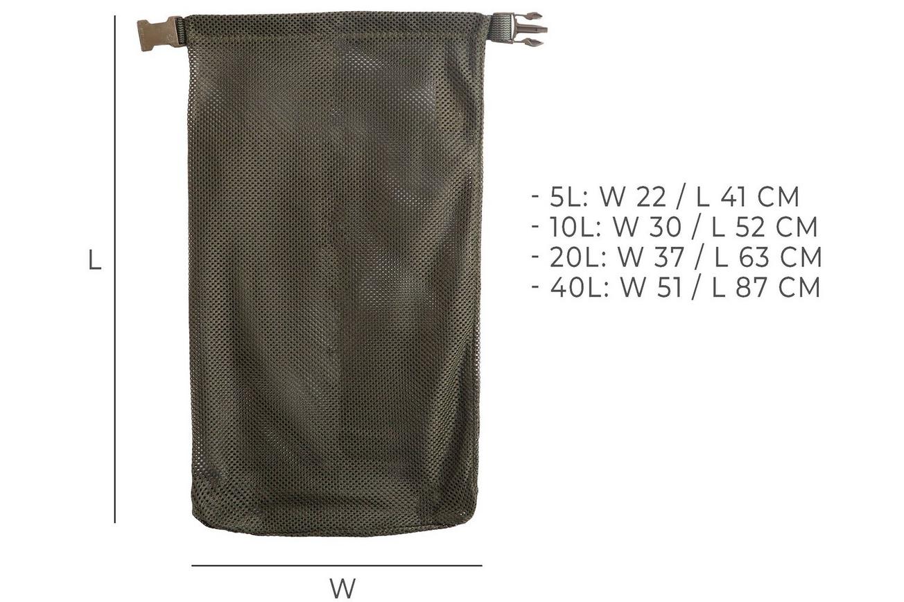Savotta Rolltop Mesh, opbergzak 20L groen