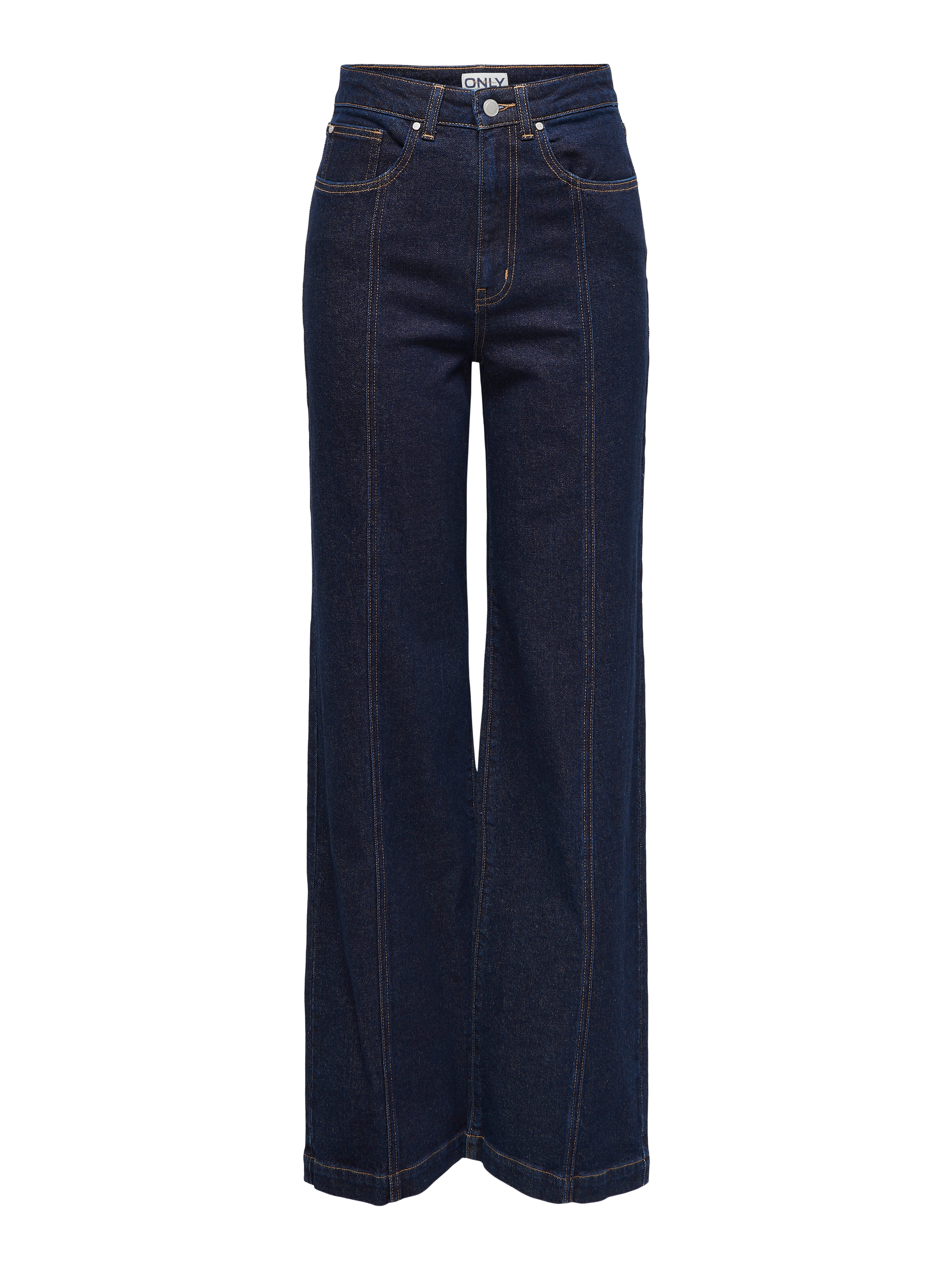 ONLHOPE Sehr hohe Taille Weiter Beinschnitt Jeans Dark Blue Denim
