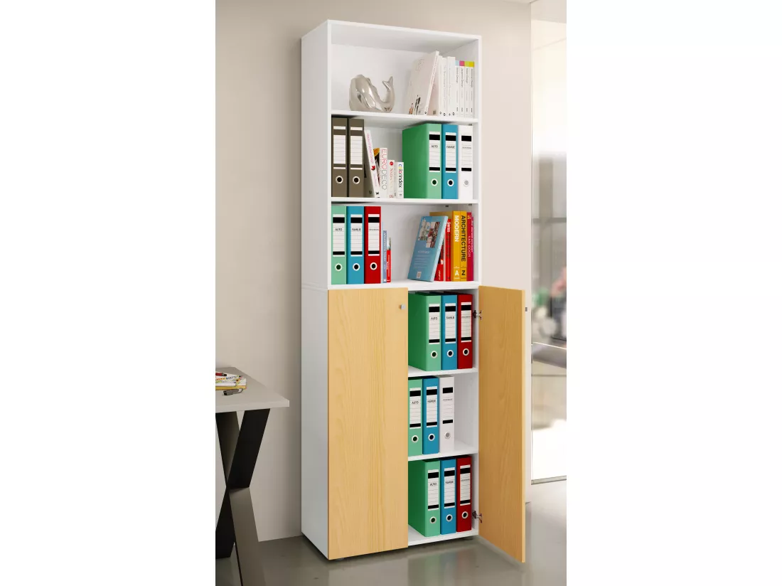 Armoire de bureau Armoire à dossiers Étagère Lona 6f