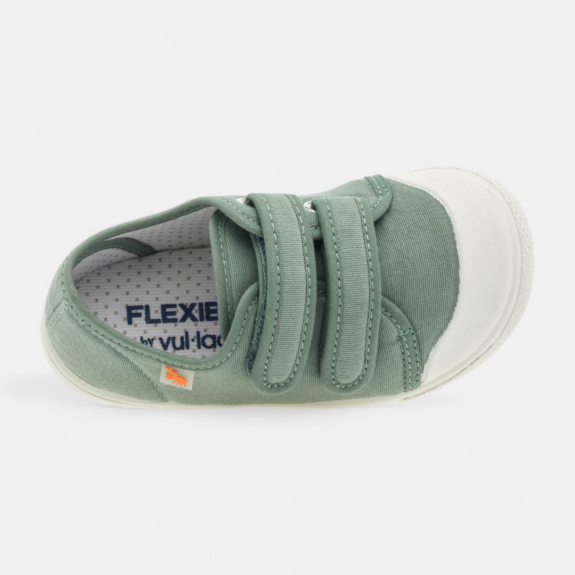 Baskets en toile Garçon vert clair