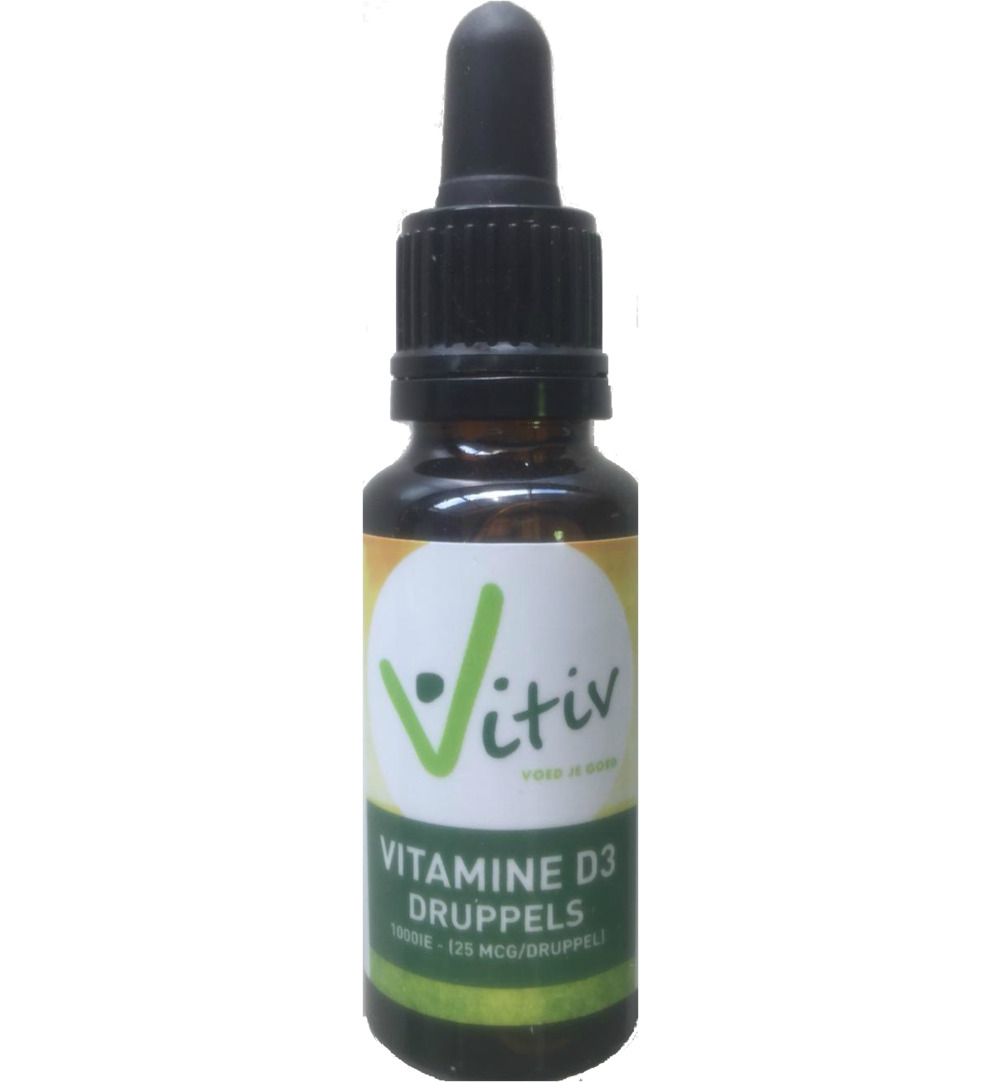 Vitiv Vitamine D3 Druppels 1000Ie (25 ml)