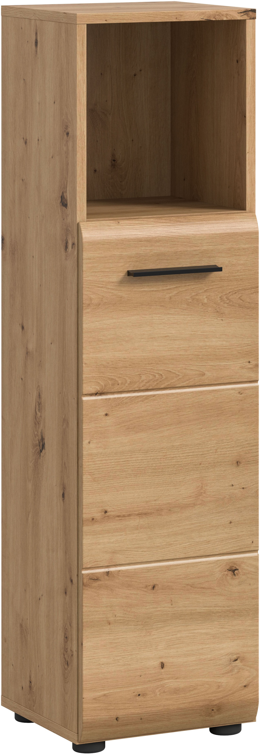 INOSIGN Stauraumschrank »FLORENZ, TOPSELLER!, Höhe 110 cm, 1 Tür, 2 Fachböden, 1 offenes Fach« TOPSELLER!, 1 Stk. tlg. Türanschlag wechselbar, hochwertige MDF Front, Badschrank, Bad