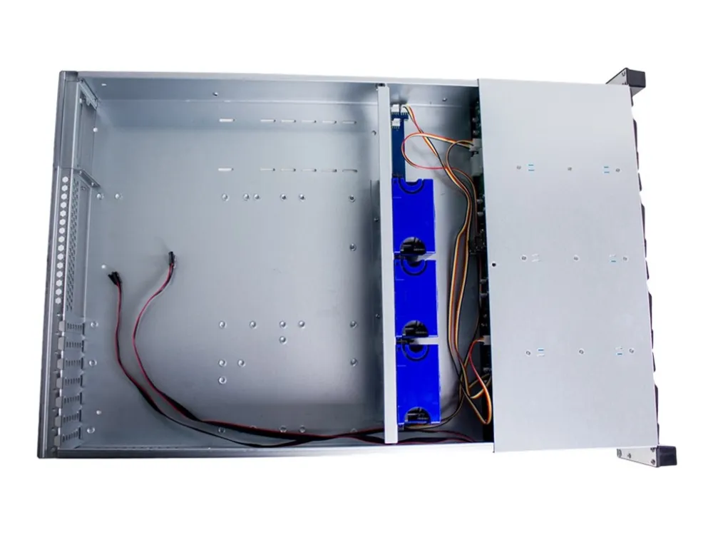 FANTEC SRC-2612X07 - Rack-monterbar - 2U - SSI EEB - SATA/SAS - hot-swap - ingen strømforsyning - sort, sølv - USB