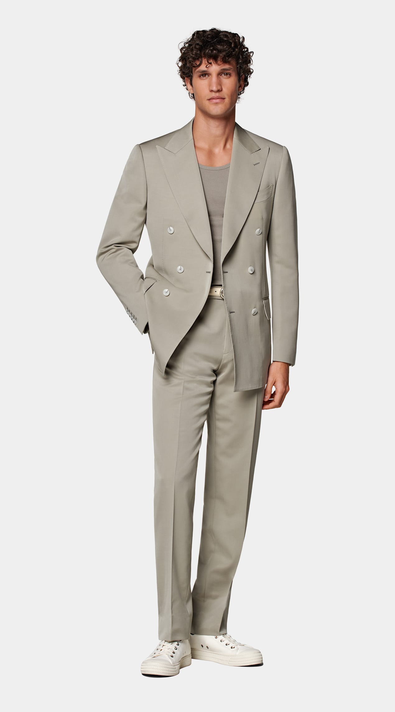 Costume Milano coupe Tailored vert clair
