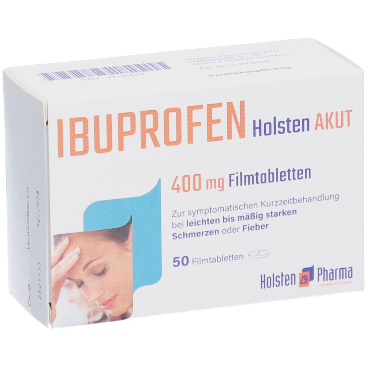 IBUPROFEN Holsten AKUT 400 mg Filmtabletten